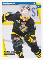 Lindberg Mats 97-98 UD Choice Swedish Hockey #13