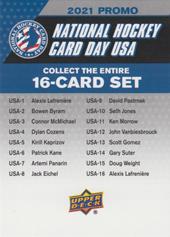 Checklist 2021 UD National Hockey Card Day