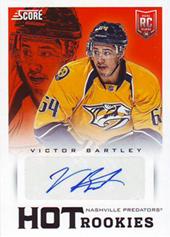 Bartley Victor 13-14 Score Hot Rookie Signatures #747