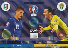 Verratti Ibrahimović 2016 Panini Adrenalyn XL EURO Friends and Foes #26
