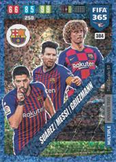 Suárez Messi Griezmann 19-20 Panini Adrenalyn XL FIFA 365 Power Trio #384