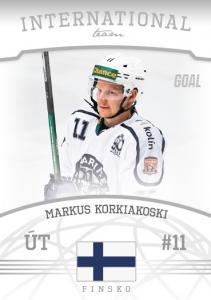 Korkiakoski Markus 22-23 GOAL Cards Chance liga International Team #IT-8