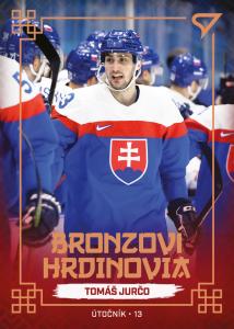 Jurčo Tomáš 2022 Hokejové Slovensko Bronzoví hrdonovia #BH-17