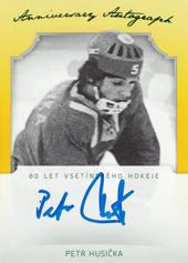Husička Petr 2019 OFS Classic 80 let Vsetínského hokeje Anniversary Autograph #VSE-HUS