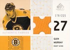 Murray Glen 02-03 SP Game Used Authentic Fabrics #AF-GM