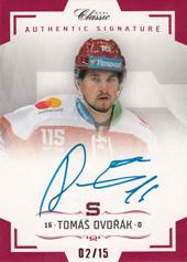 Dvořák Tomáš 18-19 OFS Classic 115 let Sparťanského hokeje Authentic Autograph #ASS06