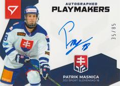 Masnica Patrik 22-23 Slovenská hokejová liga Autographed Playmakers #AP-MS