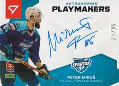 Mikuš Peter 22-23 Slovenská hokejová liga Autographed Playmakers #AP-PM