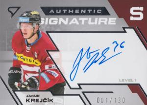 Krejčík Jakub 23-24 Tipsport Extraliga Authentic Signature Level 1 #SL1-KJ