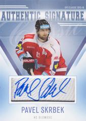 Skrbek Pavel 15-16 OFS Classic Authentic Signature #112