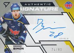 Simon Dominik 23-24 Tipsport Extraliga Authentic Signature Level 2 #SL2-DS