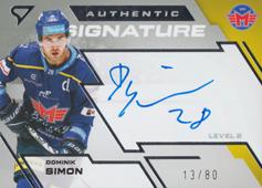 Simon Dominik 23-24 Tipsport Extraliga Authentic Signature Level 2 #SL2-DS