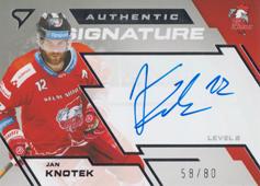 Knotek Jan 23-24 Tipsport Extraliga Authentic Signature Level 2 #SL2-KN