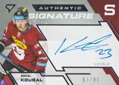 Kousal Pavel 23-24 Tipsport Extraliga Authentic Signature Level 2 #SL2-PK