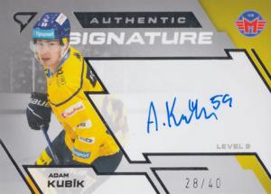 Kubík Adam 23-24 Tipsport Extraliga Authentic Signature Level 3 #SL3-AK