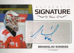 Konrád Branislav 18-19 OFS Classic Authentic Signature Gold #AS-26