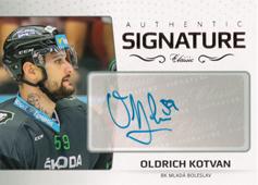 Kotvan Oldrich 18-19 OFS Classic Authentic Signature Gold #AS-32