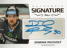 Pacovský Dominik 18-19 OFS Classic Authentic Signature Gold #AS-116