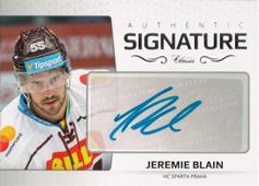 Blain Jérémie 18-19 OFS Classic Authentic Signature Platinum #AS-23