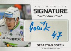Gorčík Sebastian 18-19 OFS Classic Authentic Signature Platinum #AS-117