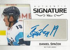 Špaček Daniel 18-19 OFS Classic Authentic Signature Platinum #AS-139