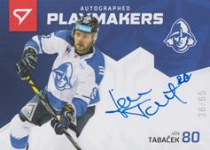 Tabaček Ján 20-21 Slovenská hokejová liga Autographed Playmakers #AP-05