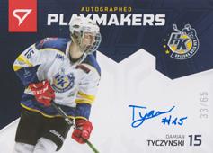Tyczyński Damian 20-21 Slovenská hokejová liga Autographed Playmakers #AP-19