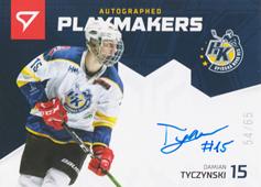Tyczyński Damian 20-21 Slovenská hokejová liga Autographed Playmakers #AP-19