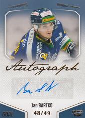 Bartko Jan 22-23 GOAL Cards Chance liga Autograph #A-164