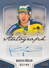 Köhler Bedřich 22-23 GOAL Cards Chance liga Autograph #A-167