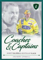 Valášek Vlach 2023 Legendary Cards Rekordy ELH Coaches & Captains Emerald #CC-03