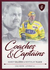 Valášek Vlach 2023 Legendary Cards Rekordy ELH Coaches & Captains Red #CC-03