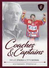 Sýkora Koukal 2023 Legendary Cards Rekordy ELH Coaches & Captains Red #CC-17