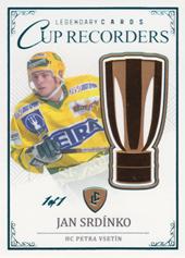 Srdínko Jan 2023 Legendary Cards Rekordy ELH Cup Recorders Turquoise #CR-06