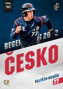 Menšík Vojtěch 2023 LC Czech Baseball Extraleague Česko 2022 #R-14