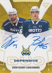 Beaudry Romaňák 22-23 Tipos Extraliga Defensive Duo Auto #DDS-BR