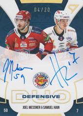 Messner Hain 22-23 Tipos Extraliga Defensive Duo Auto #DDS-MH