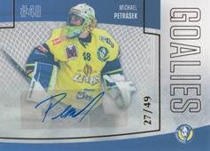 Petrásek Michael 22-23 GOAL Cards Chance liga Goalies Autograph #G-9
