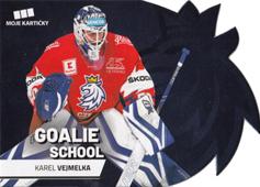 Vejmelka Karel 2020 MK Reprezentace Goalie School Die Cut Retail Blue #7