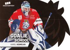 Vejmelka Karel 2020 MK Reprezentace Goalie School Die Cut Retail Red #7