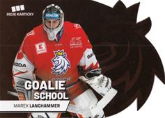 Langhamer Marek 2020 MK Reprezentace Goalie School Die Cut Retail Red #10