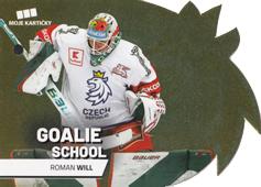 Will Roman 2020 MK Reprezentace Goalie School Die Cut Retail Gold #4