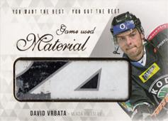 Vrbata David 2018 OFS You Want the Best Game Used Material #M-DV