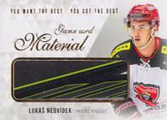 Nedvídek Lukáš 2018 OFS You Want the Best Game Used Material #M-NL