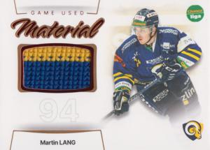 Lang Martin 23-24 GOAL Cards Chance liga Game Used Material #GUM-02