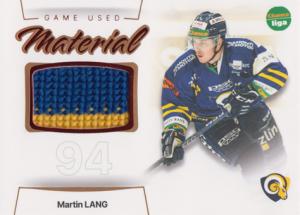 Lang Martin 23-24 GOAL Cards Chance liga Game Used Material #GUM-02