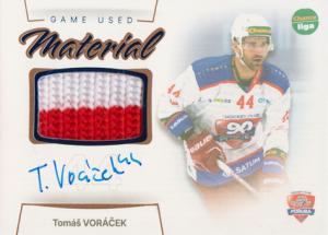 Voráček Tomáš 23-24 GOAL Cards Chance liga Game Used Material Auto #GUM-10