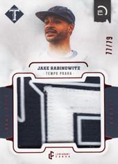 Rabinowitz Jake 2022 Legendary Cards Czech Baseball Extraleague Game Used Patch #M-8