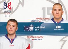 Toman Kubíček 2019 MK Reprezentace Hlinka Gretzky Cup U-18 #HG8