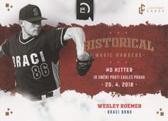 Roemer Wesley 2022 LC Czech Baseball Extraleague Historical Magic Numbers #H18